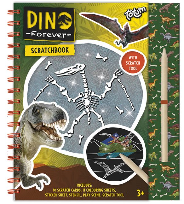 cuaderno rasca dinosaurios