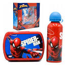 pack sandwichera y botella spiderman